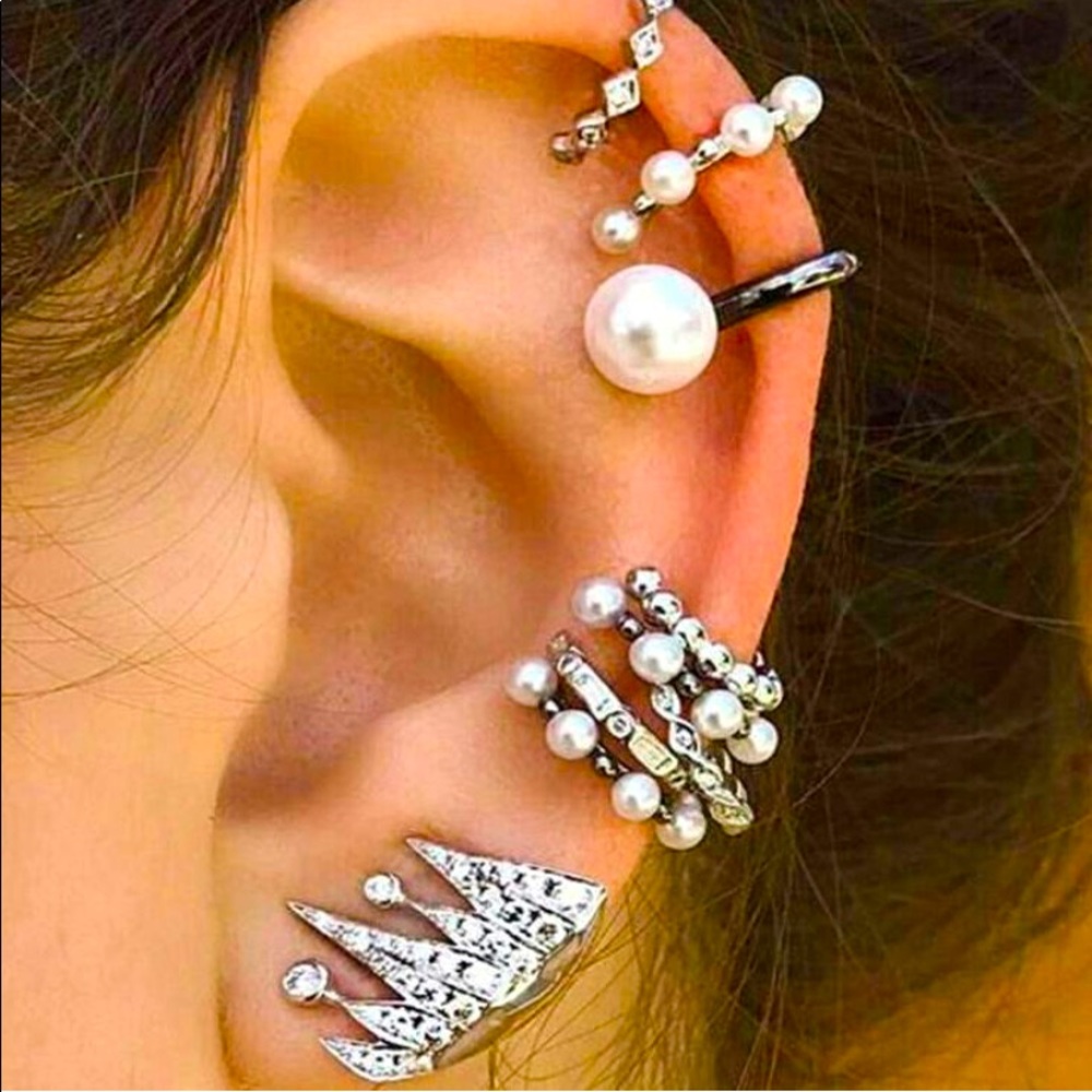 🆕BOHO Post Earring and Ear Cuffs Set- 9 pieces